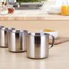 Coffee Mugs with Handles Children's Stainless Steel Water Cup Espresso Cups Campfire