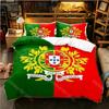 3D Printed Portugal Flag Bedding Set for Boys Girls Duvet Cover And Pillowcase Included Twin Queen King Full Single Double Sizes