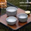 Titanium Alloy Double-Layer Anti-Scald Bowl - Outdoor Camping & High-Grade Eating Bowl with Heat Insulation