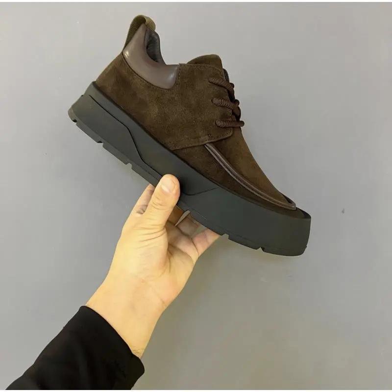 Pánské ležérní boty Módní Zimní Teplé Matné Pánské Boty Všestranné Šněrovací Módní Ležérní Společenské Boty Zapatos Casuales