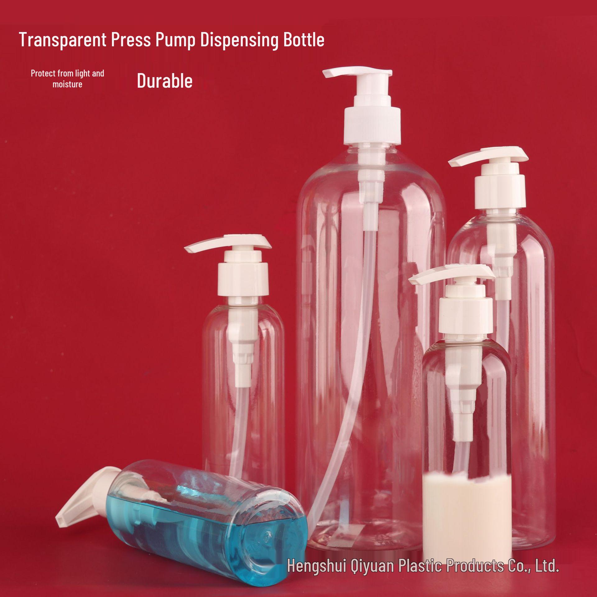 

1000ml Transparent PET Shampoo Bottle with Large Pump and Round Shoulder 150ml