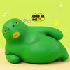 Green Head Fish Toy, Decompress and Squeeze Stress Toy Figure for Adults, Relief Anti-Anxiety Mini Gadget to Relax (Large)