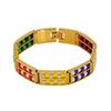 Stainless Steel Babalawo Orula Protection Bracelet Double Row Creative Natural Stone Beaded Bracelet Luxury