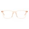 Full Rim Square Transparent Peach Pink Smartbuy Collection Leonidas Cp124f Fashion Unisex Eyeglasses