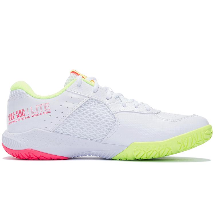 Li Ning Thunder LITE Abrasion Resistant Low Top Badminton Shoes Unisex Standard White AYTS020-5