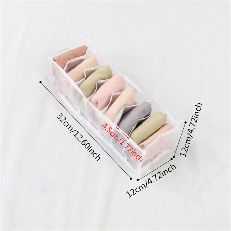 Mehrfach unterteilte faltbare Schubladen-Organizer-Tasche für Unterwäsche, Socken und Slips, platzsparend, zusammenklappbar, Schrank-Kleider-Organizer, Aufbewahrungsbox