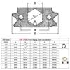 428 Chain 20mm 10 11 12 13 14 15 16 17 18 19 Teeth Front Engine Sprockets For 50 110 125 160cc Dirt Pit Bike ATV Quad Motorbike