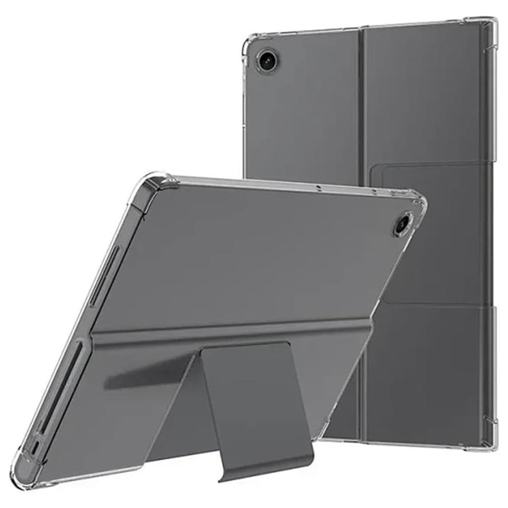 

For Lenovo Tab Plus Case Clear TPU Tablet Cover+2Pcs Tempered Glass Screen Film As Shown A