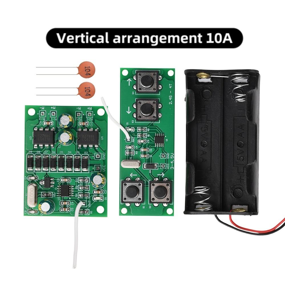 4 Channel 2.4G Wireless Remote Control Receiver Board Kit 10A/20A/3A RC Car Boat Tank DIY 3V-12V Anti-interference Auto Pairing