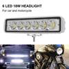 6 Inch 6 LED 18W White Off Road Excavator Work Light Bar LED Work Lamp For Truck For ATV Boat Car Driving Assistance Lights