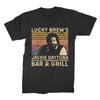 Lucky Brews Jackie Daytona Regular Huunisex Bartender Bar Grill Vintage Retro Unisex T Shirt Tee Unisex Casual Tshirt
