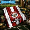 Custom Name Brentford Crest Design Blanket Lightweight Ideal Bedding Blanket Perfect for Travel, Camping, Living Rooms, Sofas, Christmas Gift