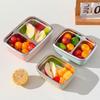 Stainless Steel Lunch Box with Lid Food Warmer with Compartments Leak Proof Reusable Stackable Salad Fruit Food Container