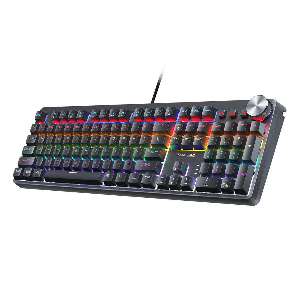 RGB Backlit Mechanical Keyboard and Gaming Mouse Set for Office & Gaming