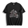 Purple Phantom Racer T-Shirt - Mysterious Biker Art Unisex Tee