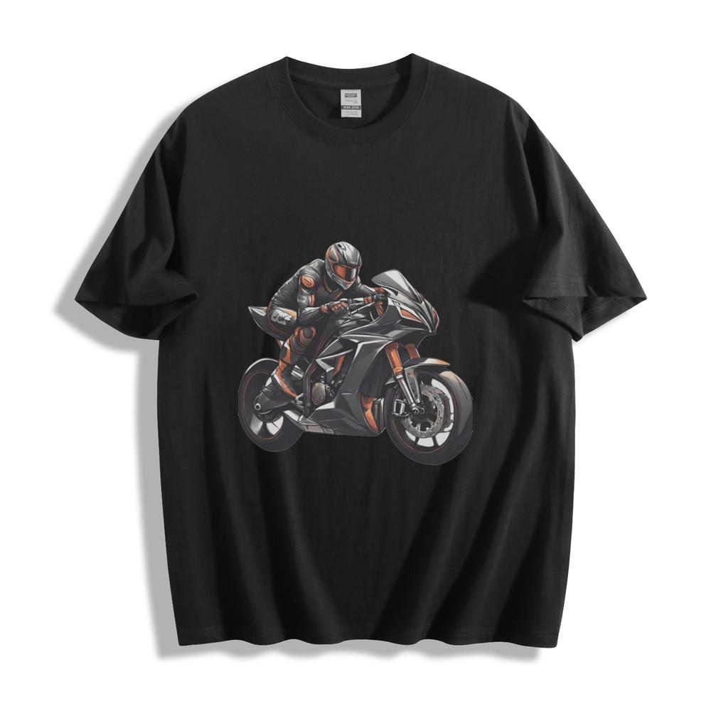 

Фиолетовая футболка Phantom Racer - Загадочное байкерское искусство Унисекс футболка S