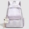 Schulrucksack1011 Frühling neu Japanisches Mädchen Herz karierter Rucksack leicht große Kapazität Schüler-Schulrucksack niedlicher Rucksack