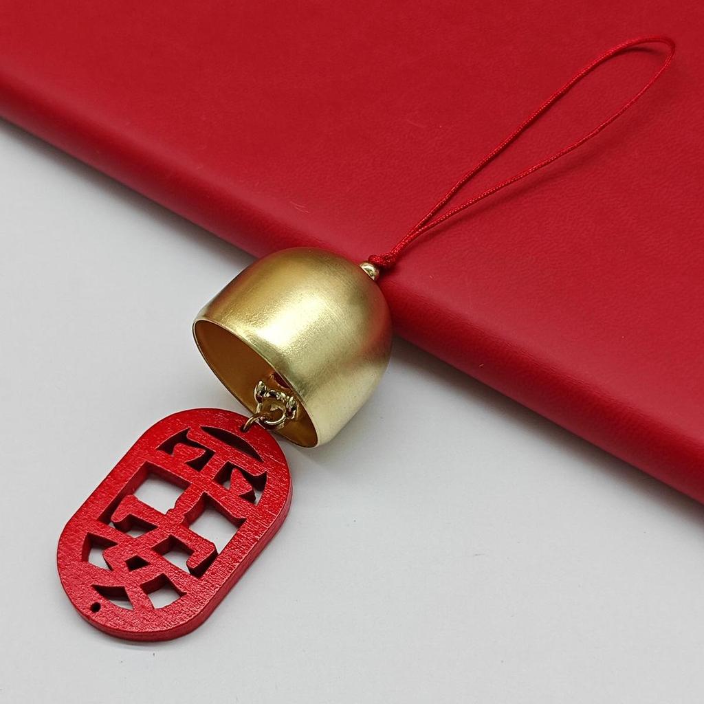 Pure Copper DIY Wind Chime Ornament with Christmas Bells & Clapper Pendants