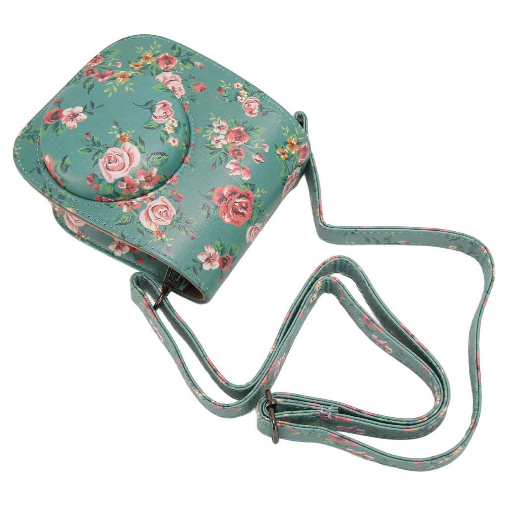 Camera Protective Case Portable Adjustable Shoulder Strap PU Leather Camera Bag for Instax Mini 12