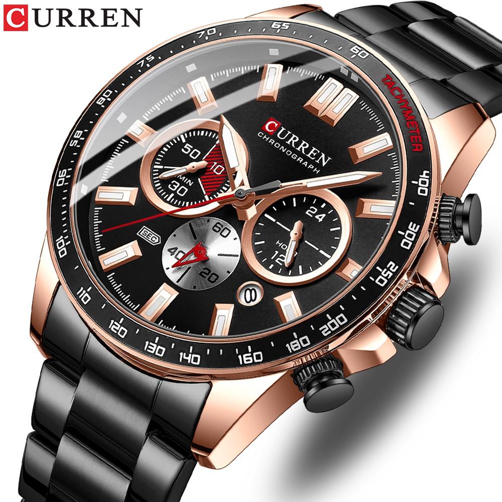 Luxury Business Multifunctional Mens Watches Quartz Chronograph Classic Fashion Luminous Wristwatches Reloj Hombre