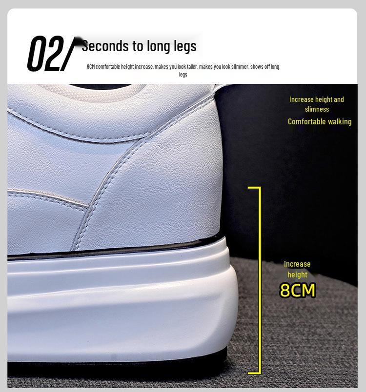 2026 Women's Wedge Platform Thick Sole Casual Shoes - Height-Boosting, All-Season White Flats with Extra Velvet