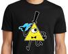 PubliciTeeZ Gravity Falls Bill Cipher Walking Adult T-Shirt Big and Tall Sizes Available