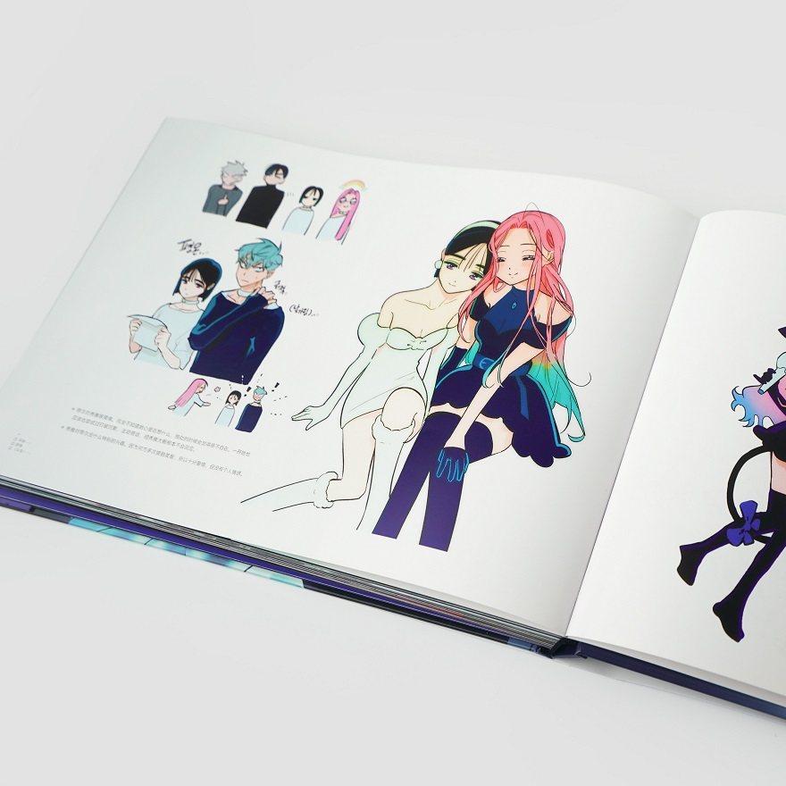 ALIEN STAGE Chinese Version Official Artbook Album Book Popular Sci-fi Talent Competition Animation Exquisite Illustration