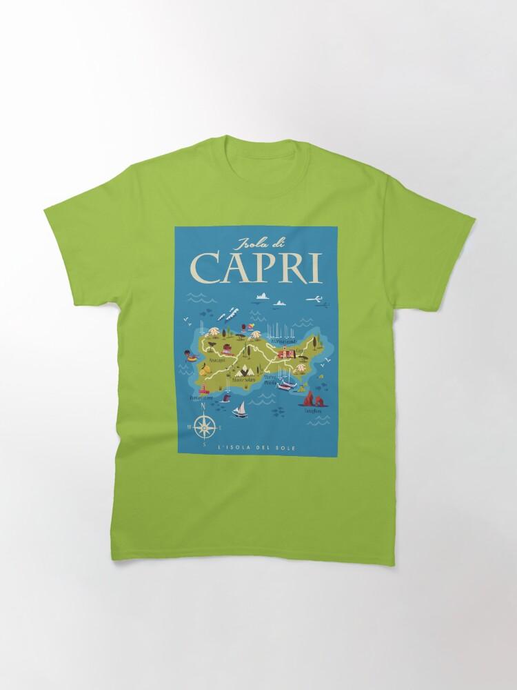 Peppino di Capri Capri map poster Classic T-Shirt