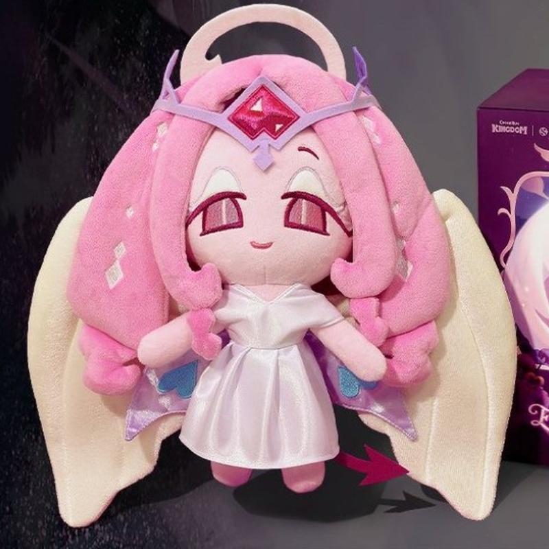 New Cookie Run Kingdom Plush Toy Pure Vanilla Cookie Eternal Sugar Cookie Soft Stuffed Doll Game Peripheral Collectible Gift