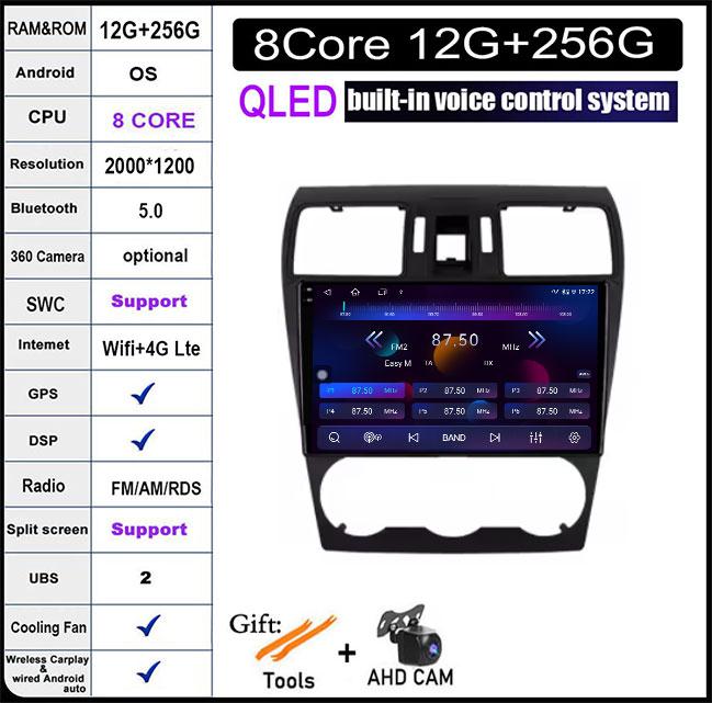 9 Inch For Subaru Forester 4 SJ XV WRX 2012-2015 DSP Android 14 Car Radio Multimedia Video Player Navigation Stereo GPS Monitor