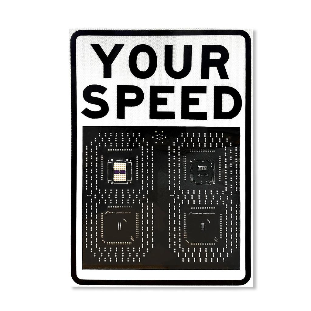Solar-Powered Speed Display: Radar Speed Measurement with Smile Face Sign