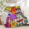 1pc Flannel Throw Blanket, Adventure Time,Cartoon Characters,FriendshipPattern Printed Blanket, Warm Cozy Soft Blanket For Couch Bed Sofa Ca