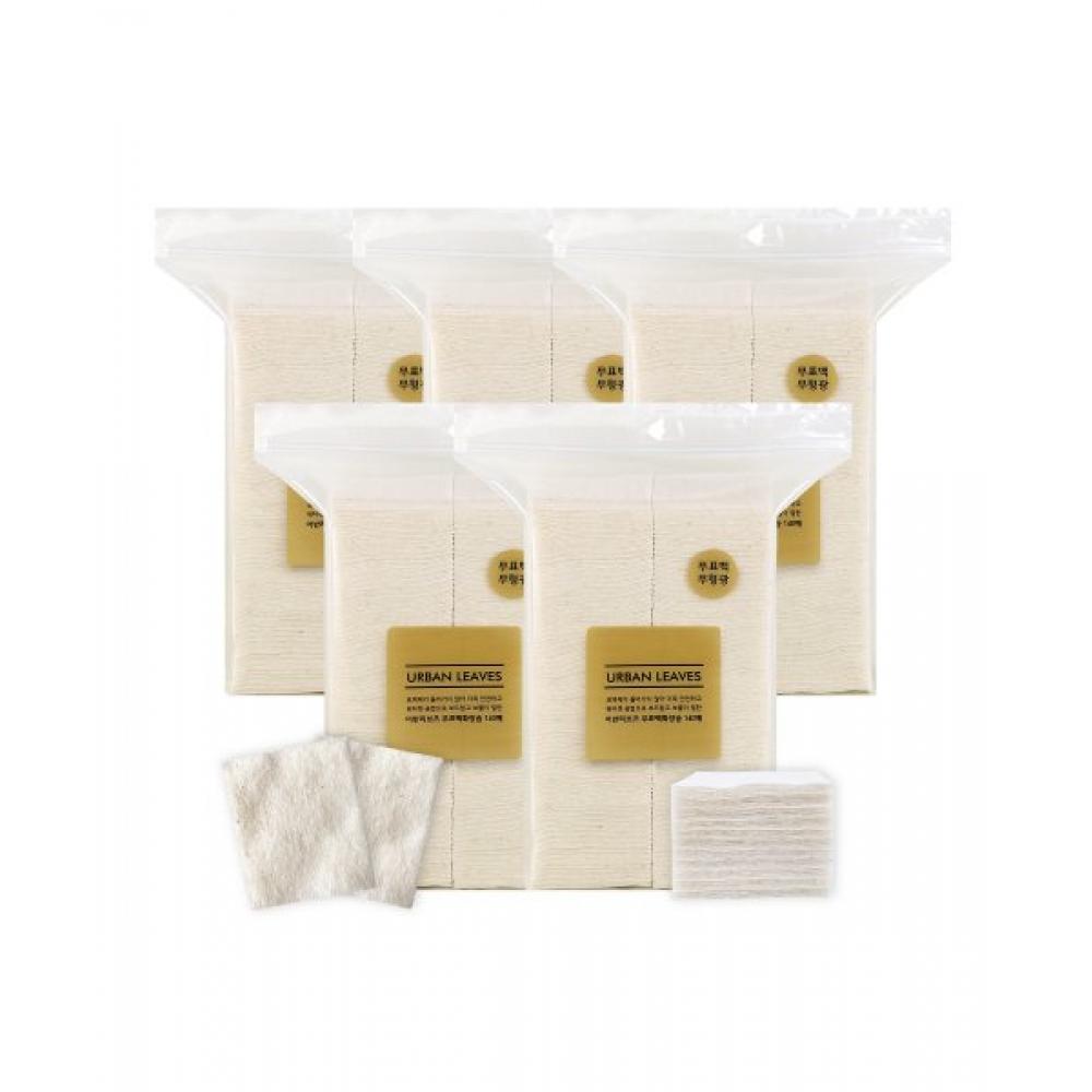 Urban Leaves Cotton Pads 700 Sheets 140 Sheets X 5 Packs