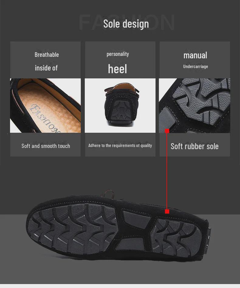 2025 Men's Fashion: Slip-On Casual Toe Shoes - Small to Large Sizes