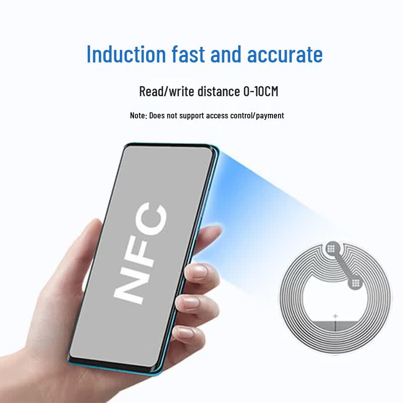 Four-Leaf Heart NFC Chip Stickers