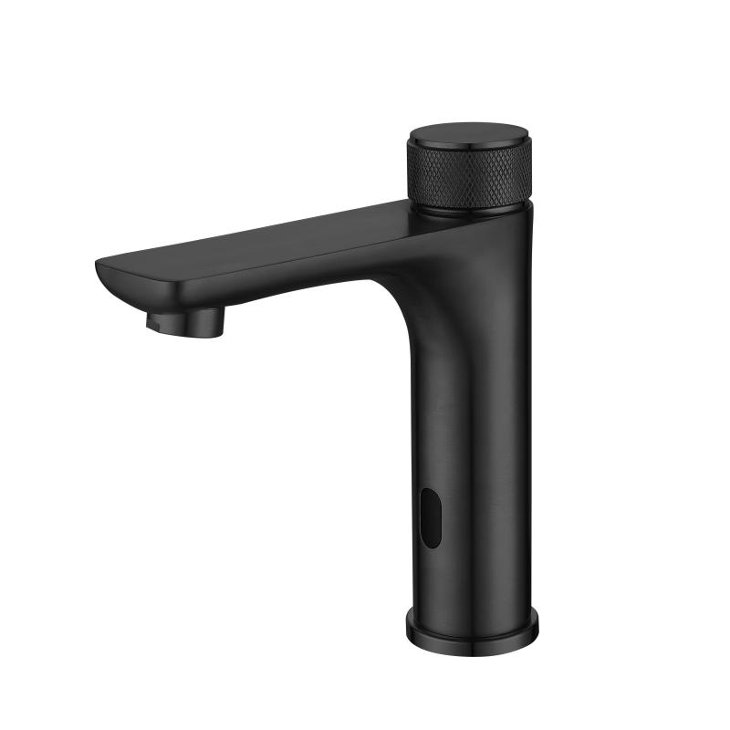 Messing Smart Sensor Badezimmer Waschtischarmatur Deckmontiert Kalt- und Warmwasser-Mischer Waschtischarmatur Kran Infrarot-Sensor