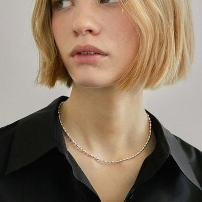 Ihr [925 SILVER] OVAL CHAIN NECKLACE