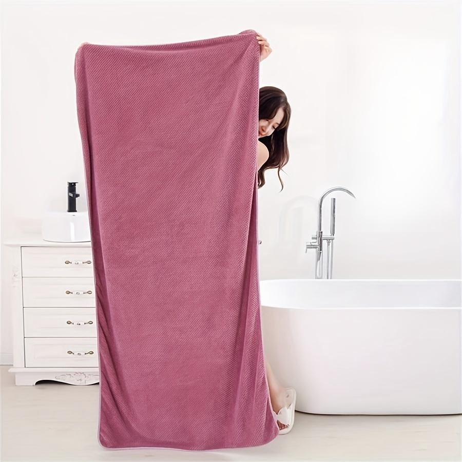 Set of 6 oversized super soft bath towels: absorbent, quick-drying, cute & comfortable for ladies