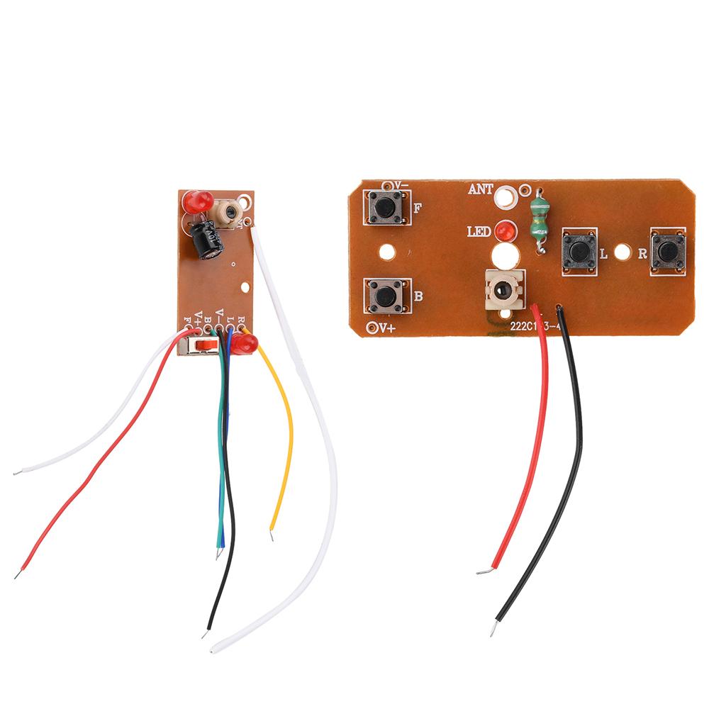 4-Kanal RC-Fernbedienung 27MHz Schaltungs-Leiterplatte Sender-Empfänger-Platine Funksystem für RC-Auto