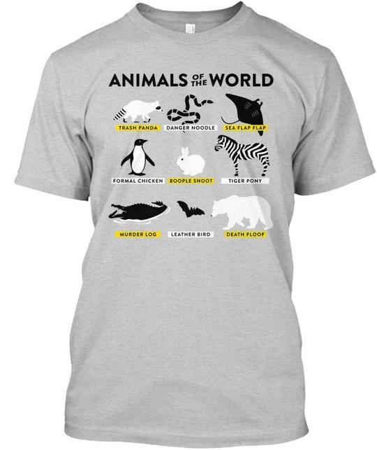 Tiere Der Welt Müllpanda Gefahr T-Shirt Hergestellt in den USA Größe S bis 5XL