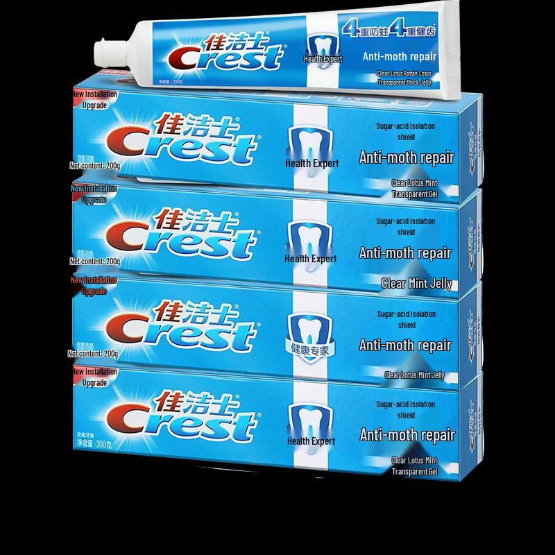 

Crest Anti-Cavity Repair & Whitening Toothpaste, Fresh Mint 4-Pack