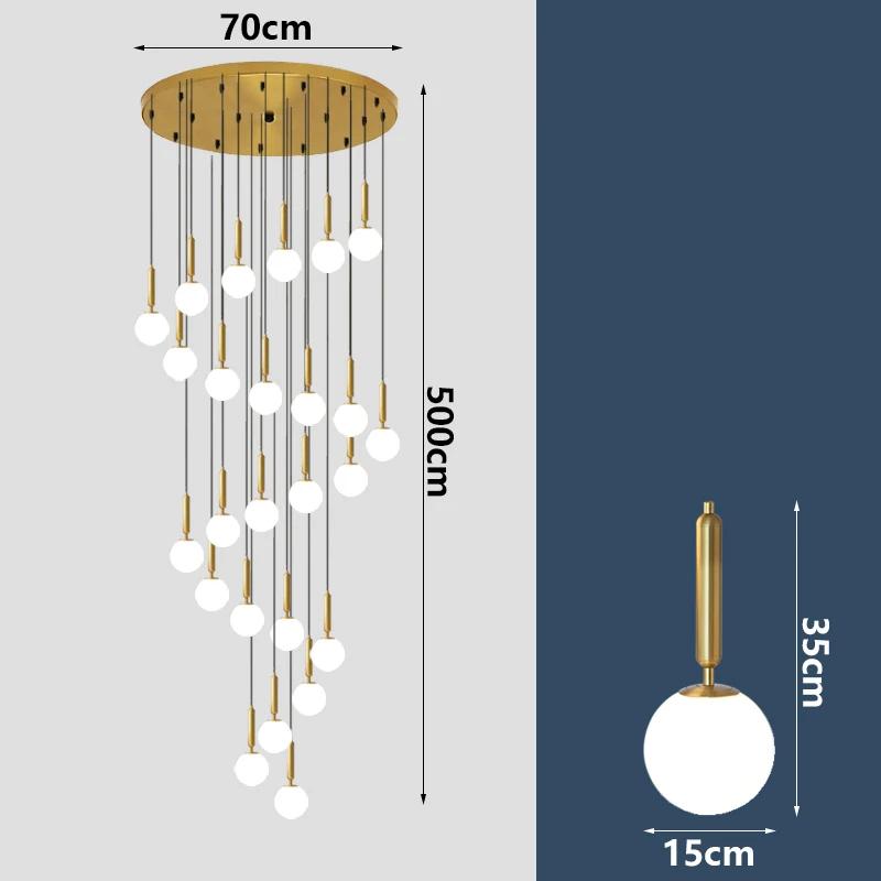 Nordic Home Decor Dining Room Pendant Lamp Lights Indoor Lighting Stair Lamp Living Dining Room Hanging Light Chandelier Lamps
