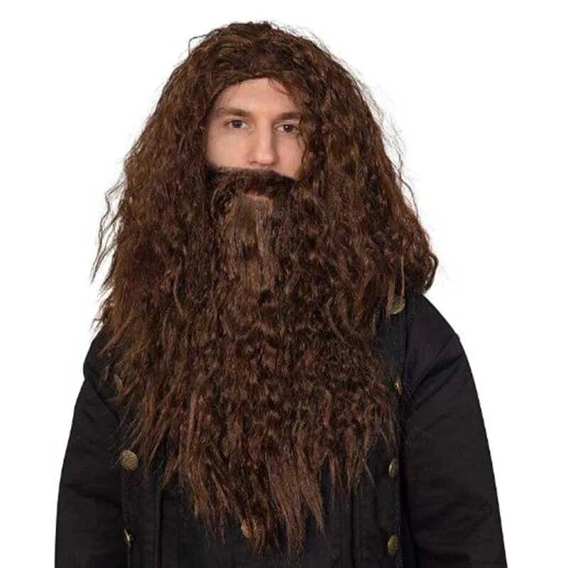 Vánoční Cosplay Hobbit Gandalf Cosplay Paruka Set na vousy Čelenka pro fanoušky Pána prstenů Party Sváteční dekorace DIY
