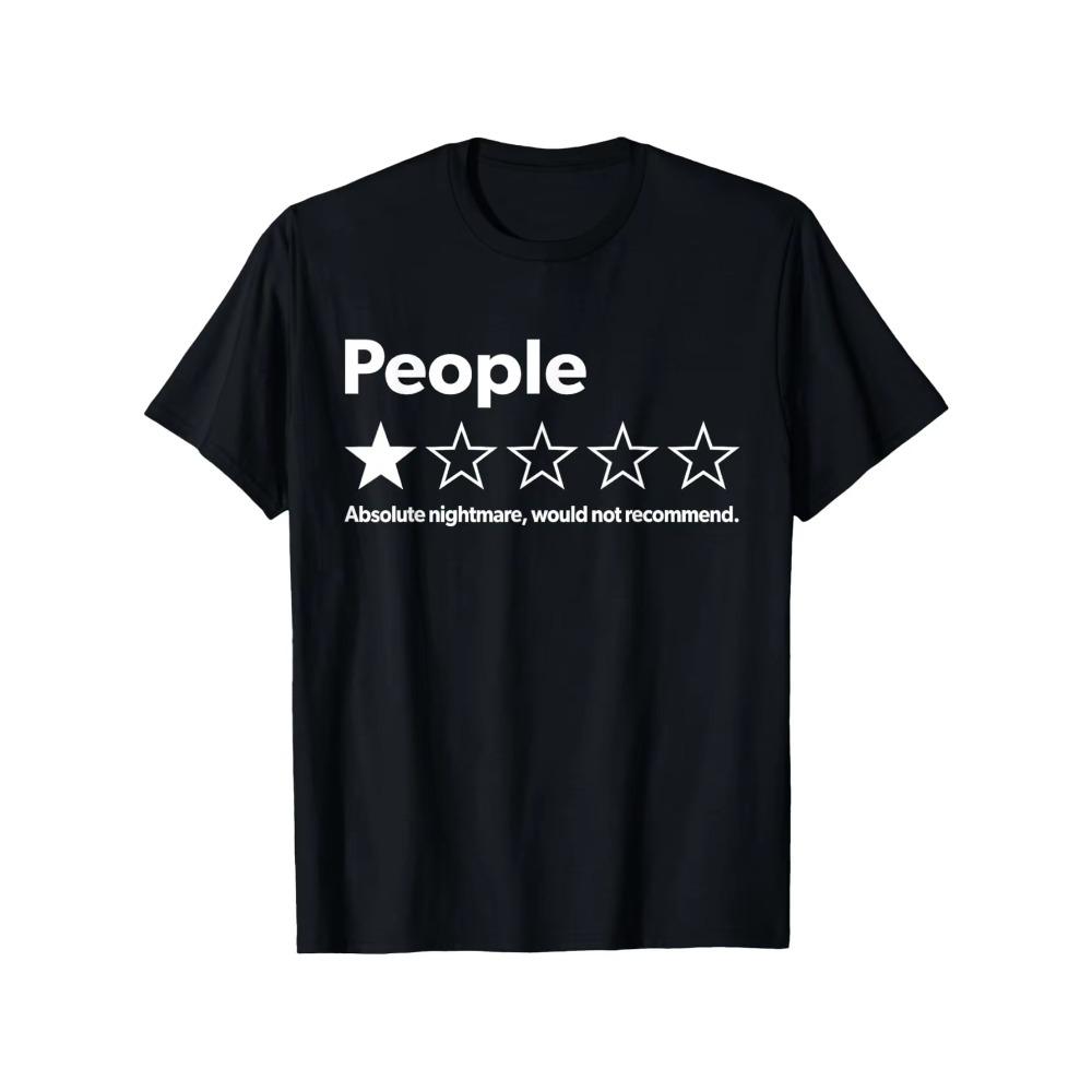 Funny Tshirt Review Onestar User Absolutely A Nightmare Not Recommended A Tshirt Suitable for Both Men and Women Cotton