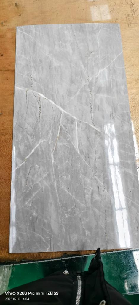 10 Pack Marble Tile Stickers, Self-Adhesive PVC, Waterproof, Grey