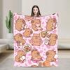 Capybara Blanket Quality Super Soft  Throw Blanket Winter Travel Couch Chair Sofa Bed Funny Bedspread