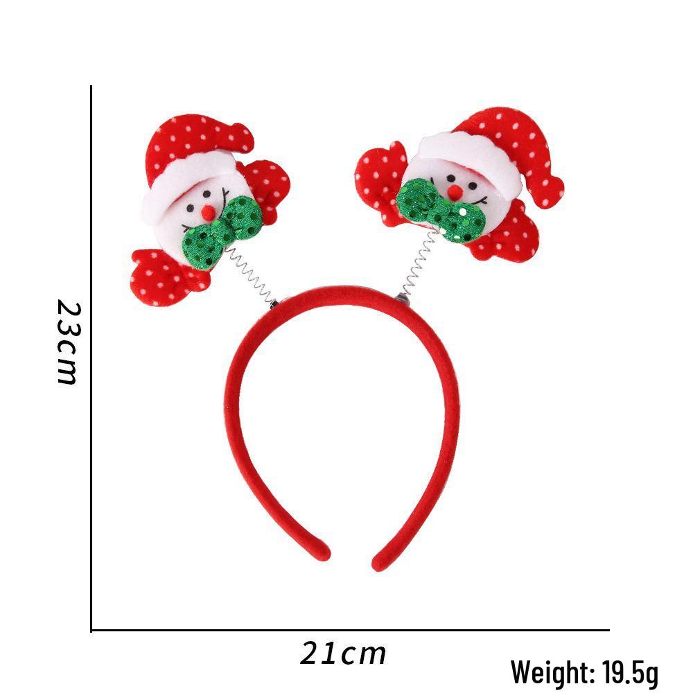 Festive Christmas Headband: Santa Claus, Reindeer & Tree Antler Headpiece for Holiday Parties