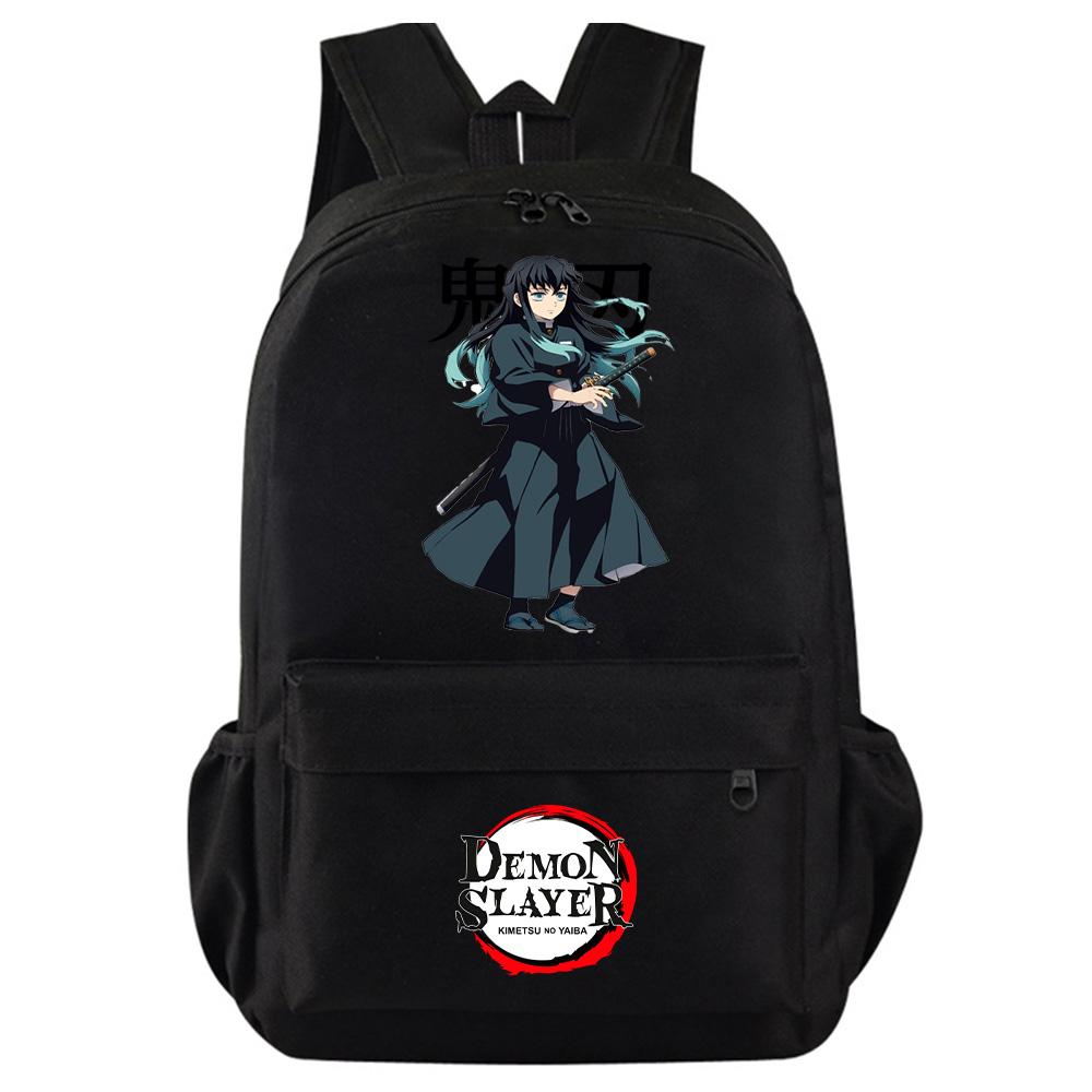 Anime Κινούμενο Σχέδιο Demon Slayer Εκτυπωμένο Σακίδιο Πλάτης Φοιτητική Πολύχρωμη Σχολική Τσάντα Μεγάλης Χωρητικότητας Αδιάβροχη Ταξιδιωτική Τσάντα Mochila Δώρο