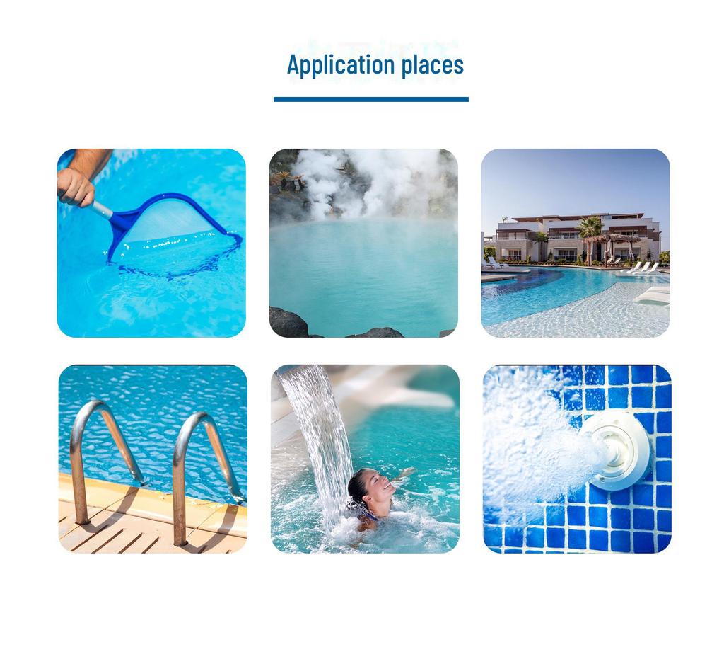 50-Pack 7-in-1 Water Quality Test Strips for Swimming Pools, Drinking Water, Fish Ponds, Hot Springs - Detect Residual Chlorine, pH Levels