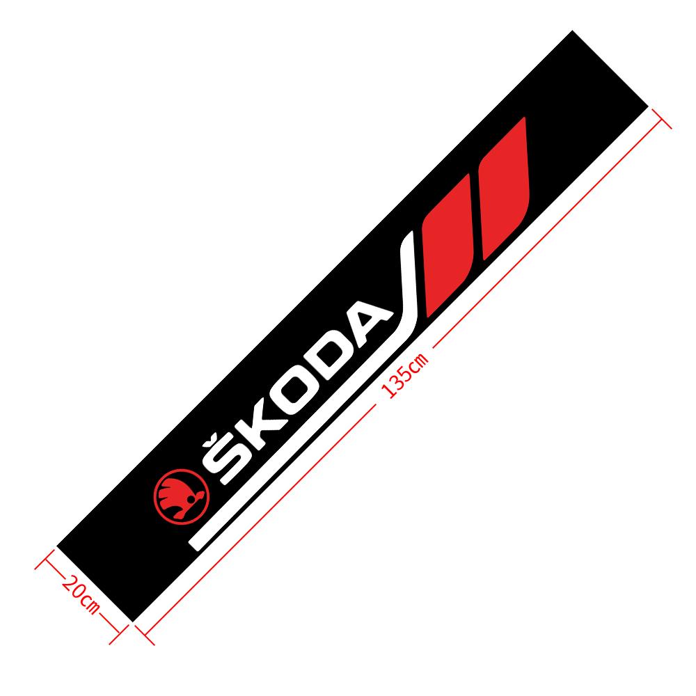 Auto Front Heckscheibe Dekoration Zubehör Aufkleber Für Skoda Octavia Fabia Kamiq Kapoq Kodiaq Rapid SCALA Superb